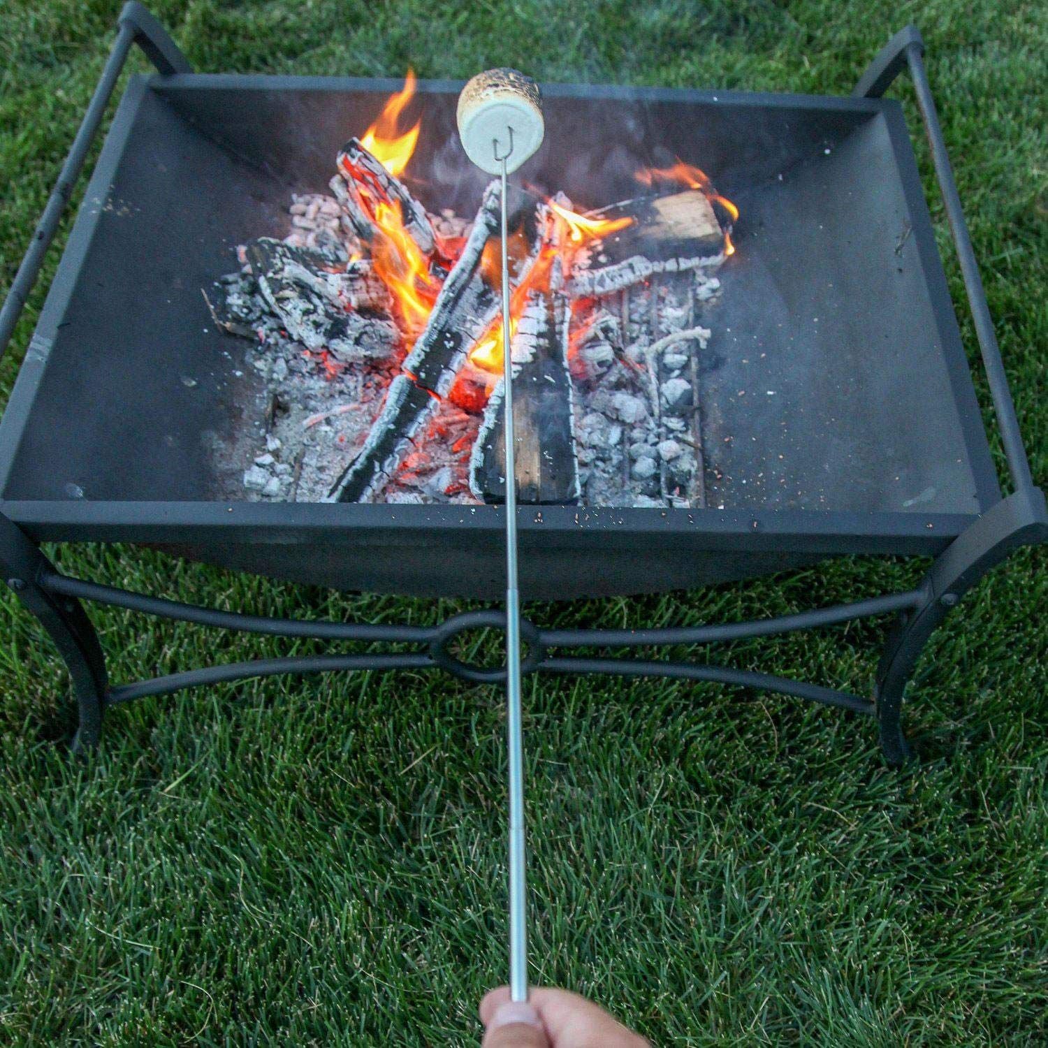 Marshmallow Roasting Sticks Stainless Steel Hot Dog Fork with Carrying Bag