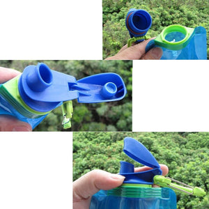 Reusable 700mL Sports Travel Portable Collapsible Folding Drink Water Bottle Kettle Outdoor Sports Water Bottle BPA free