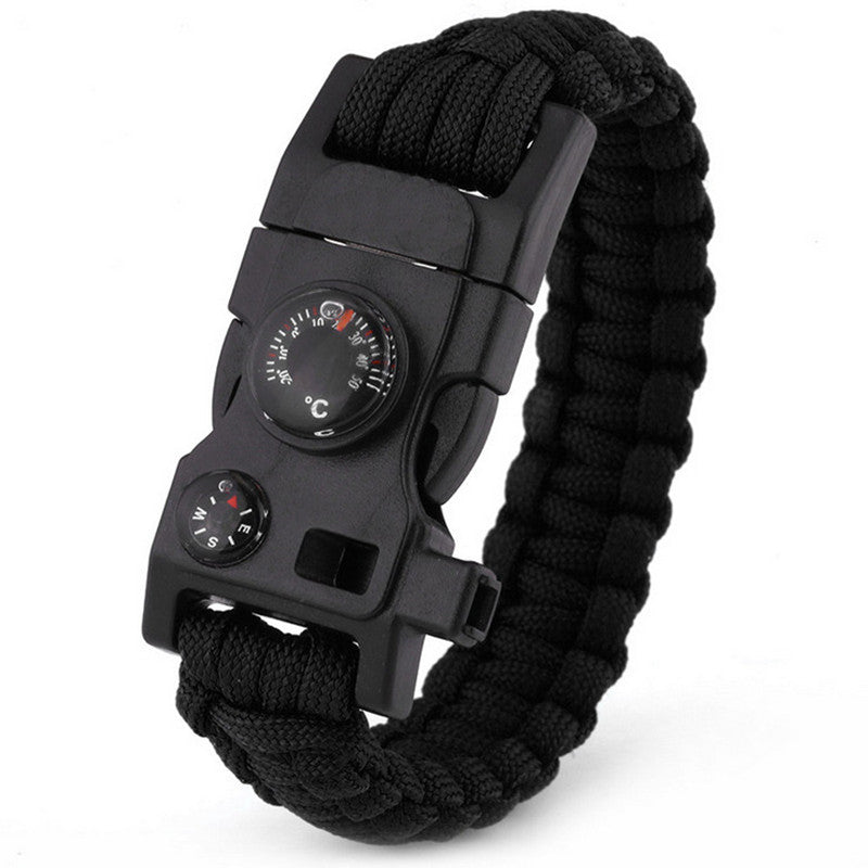 15 In 1 Paracord Survival Bracelet Multi-function  Wrist Strap