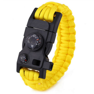 15 In 1 Paracord Survival Bracelet Multi-function  Wrist Strap