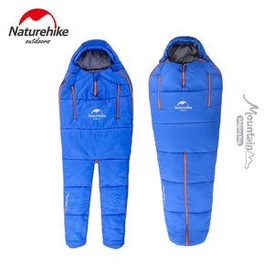 Naturehike sleeping bags camping tourist ultralight compression bag outdoor Humanoid design can walk sit any sleeping position