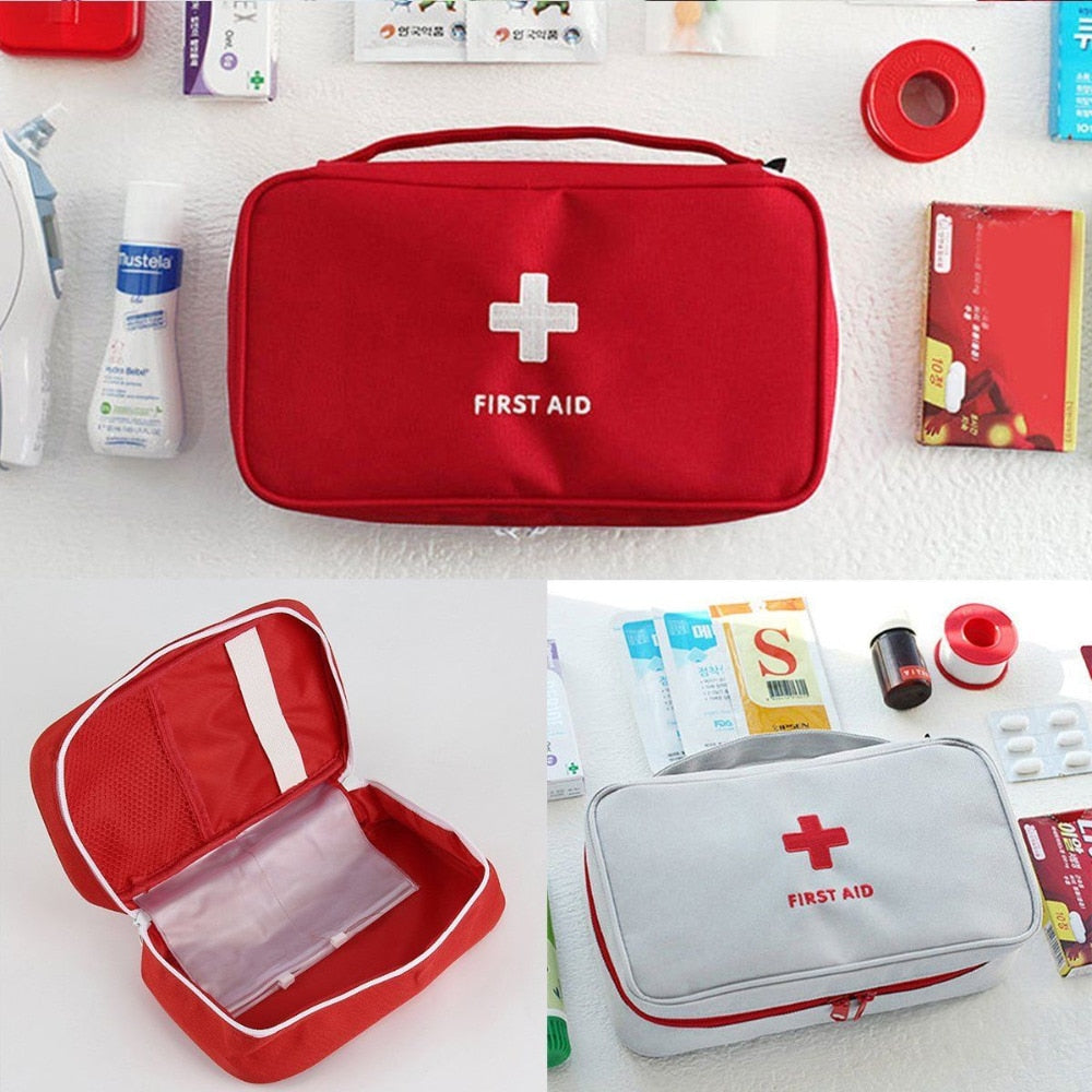 Portable Camping First Aid Kit Emergency Medical Bag Waterproof Car kits bag Outdoor Travel Survival kit Empty bag Househld