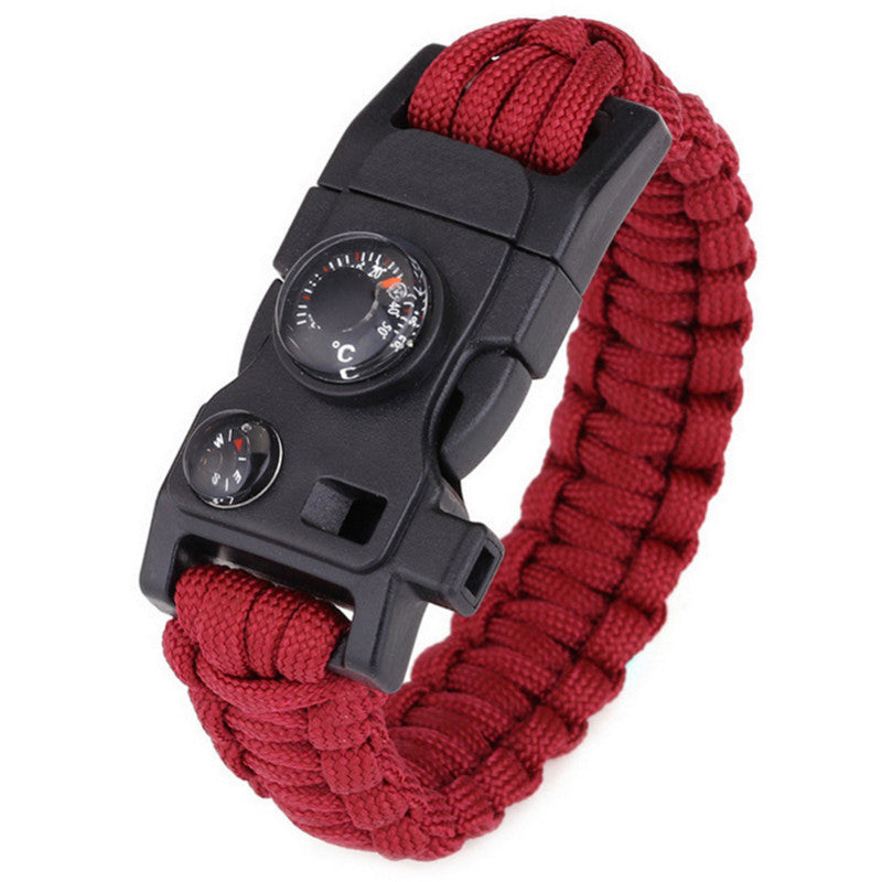 15 In 1 Paracord Survival Bracelet Multi-function  Wrist Strap