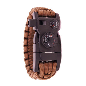 15 In 1 Paracord Survival Bracelet Multi-function  Wrist Strap