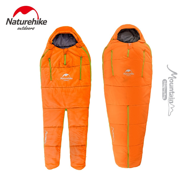 Naturehike sleeping bags camping tourist ultralight compression bag outdoor Humanoid design can walk sit any sleeping position