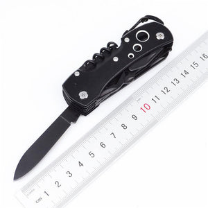 Black Multifunctional Swiss Knife Multi Purpose Army Folding Pocket Knife Outdoor Camping Survival EDC Tool